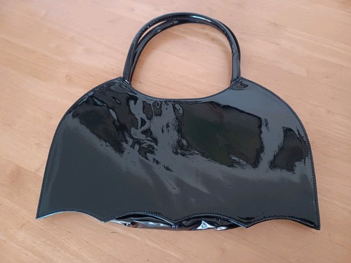 Demonia bat pvc handbag goth - bat,