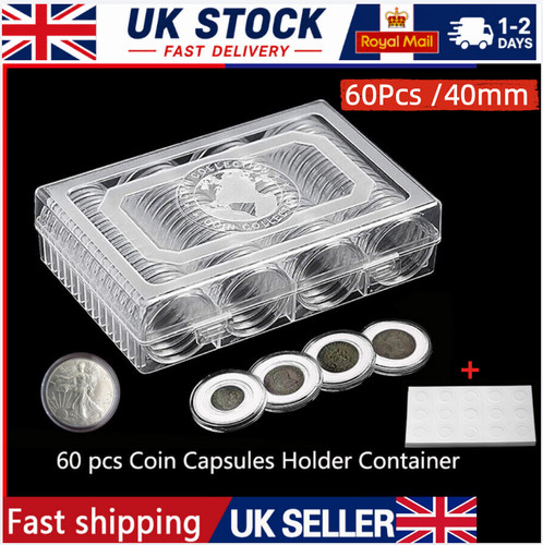 60pcs 40mm clear coin - 60pcs,