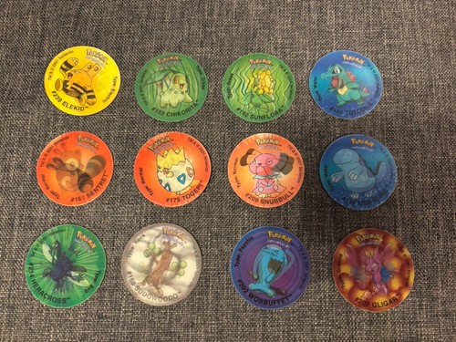 Walkers pokemon tazos x12 - pokemon,