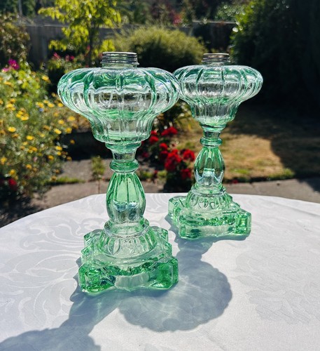 Vintage green glass - vintage, oil