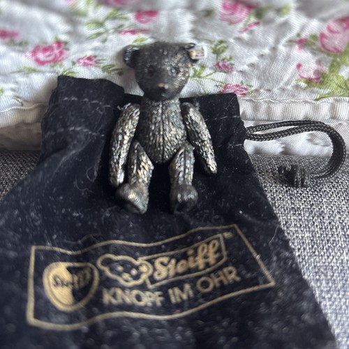 Steiff black pewter miniature - black,