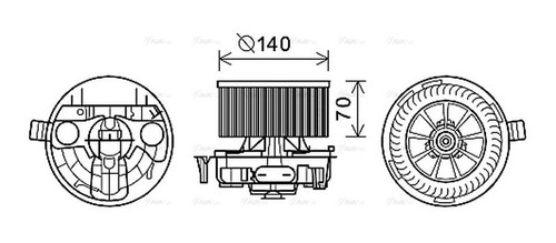 Ava cabin fan blower motor - cabin,
