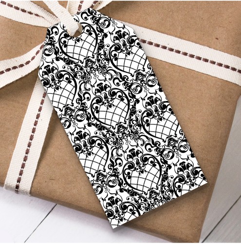 Black and white net floral - black,
