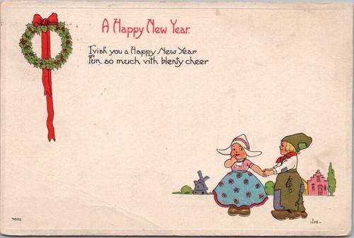 Vintage 1914 happy new - vintage,