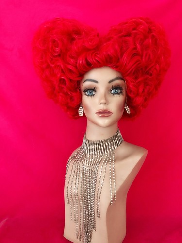 Queen hearts wig big - queen, drag