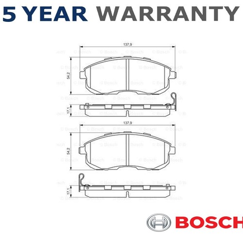 Bosch front brake pads set - front,