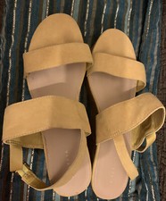 Papaya Cork Wedge Platform