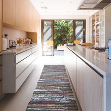 Recycled Cotton Multi-Coloured Chindi Floor Rug Mat - Available in 6 sizes