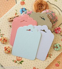 Colour Fancy Scallop TAGS wishing tree wedding favour card making gift wrap tags
