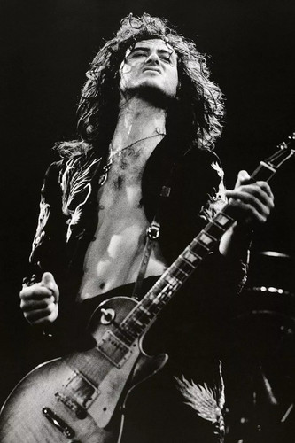 Jimmy page guitar black and - page,