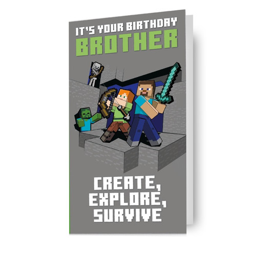Brother birthday card - brother,