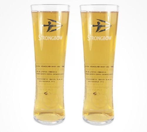 Strongbow pint glasses - pint, (2pcs)
