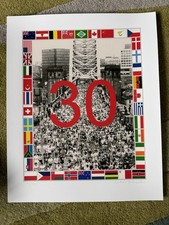 PETER BLAKE RA b1932 “Great North Run Tyne Bridge" Limited Ed Print edition 75