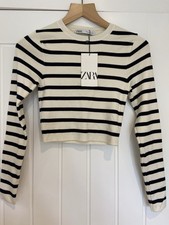 Zara Cropped Striped Jumper