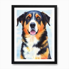 Beauceron 3 Watercolour Dog