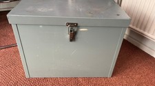 Large metal storage chest/box/cabinet-  heavy duty. lockable. 