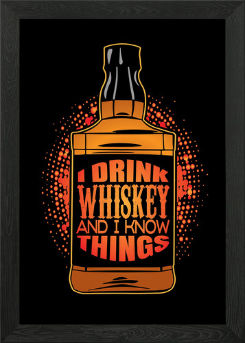Whiskey scotch bourbon - scotch, framed
