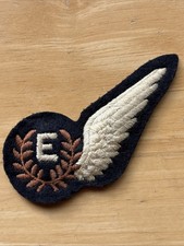 Vintage British WW2 RAF Navigator Half Wing Beret Badge Patch Cold War