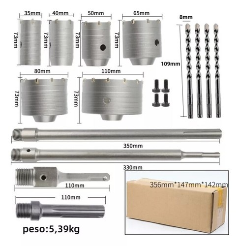 12pcs tct core drill - core, set