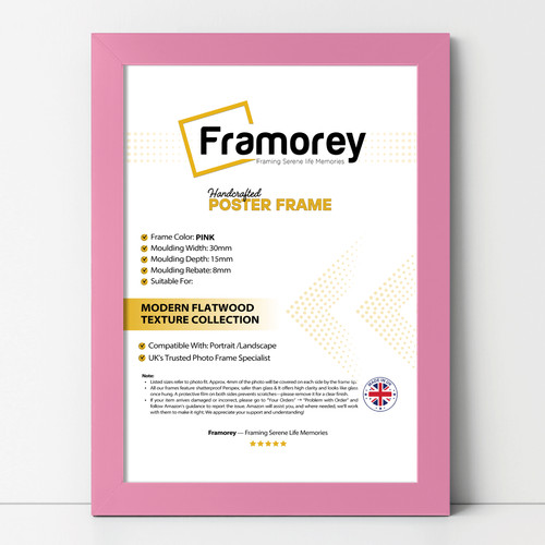 Modern flat picture frames - flat, for