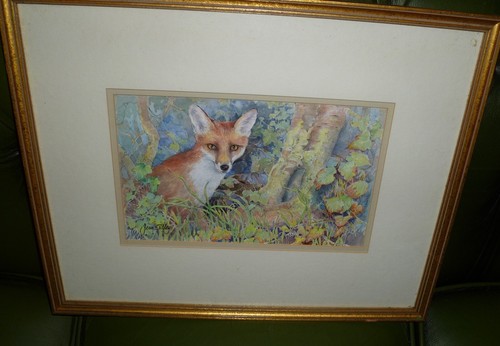 Jean tilley signed watercolour - signed,