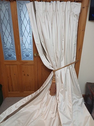 Fabric sample ivory satin - ivory,
