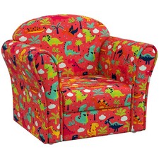 Red Dinosaur Kids Armchair