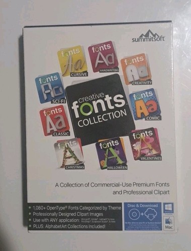 Creative fonts - "creative,