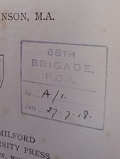 Rare wwi 68th brigade - wwi:,