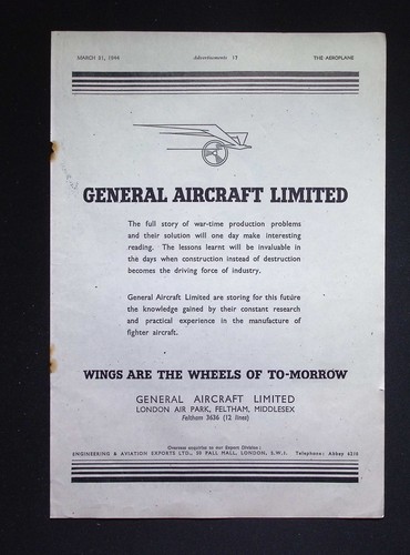 Original 1944 advert general - original,