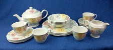 Vintage JOHNSON BROTHERS, Fine China Tea/Dinner Service for Four-[READ DESC]