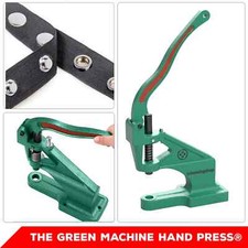 Heavy Duty Green Hand Press Machine Die Sets Rivets Snaps Eyelets Leathercraft