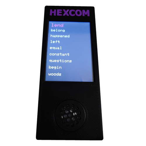 Hexcom wordbank word - -,