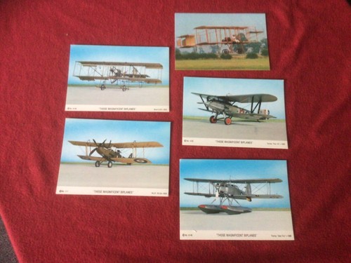 Biplane postcards bristol box - postcards,,