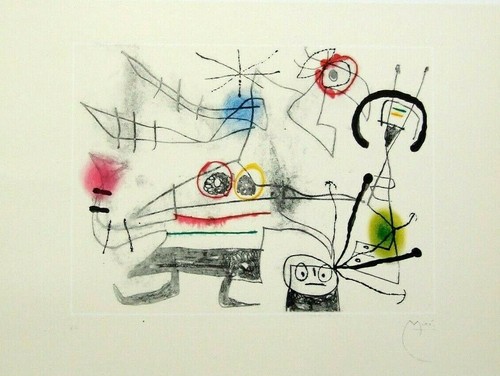 Joan miro mounted catalogue - mounted,