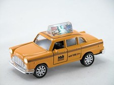 Yellow taxi with *Bright light