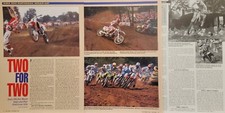 1992 AMA 250 Wrap Up Race 4pg Article Jeff Stanton Bradshaw Jean Michel Bayle