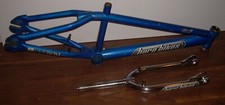 1999 Haro Dave Mirra Pro Frame Fork Set Blue Freestyle Frame 20" BMX Bike