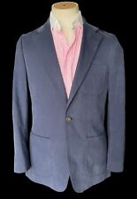 Bespoke Barrington & Ayre Sport Coat 38R Holland Sherry Soft Cotton Blue RRP£795