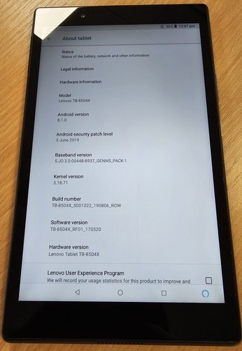 Lenovo tab tb - tb-8504f, 16gb