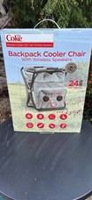 New Diet Coke Backpack Cooler Chair w/Bluetooth Stereo Speakers, 24 Can Sports