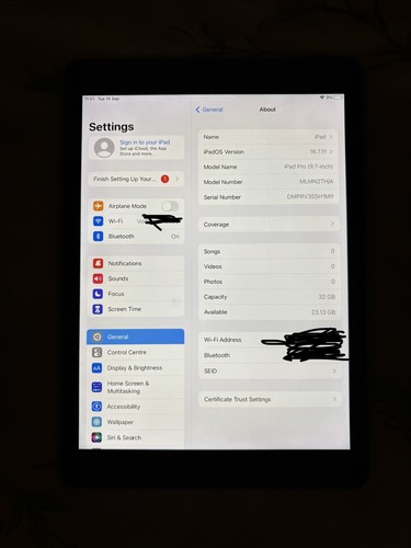 Apple ipad pro - gen, 32gb