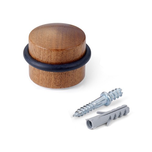 Wooden door stop with rubber - door,