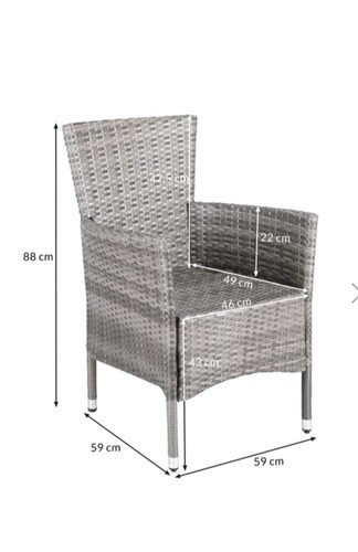 Casaria poly rattan chairs - casaria,