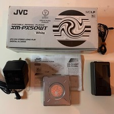 JVC XM-PX50WT Portable MiniDisc MD Player - White/Silver. BOXED