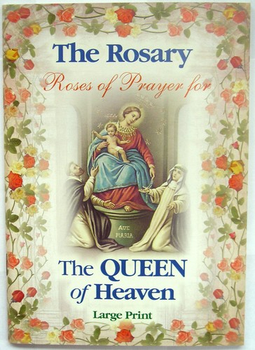 Rosary book large print prayer - print,