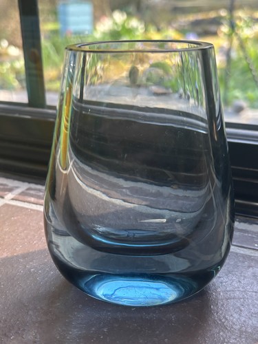 Whitefriars glass arctic blue - glass,