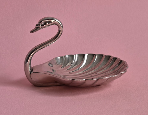 Vintage silver plated swan - vintage, silver‑plated