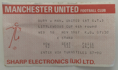 Bury manchester united at - v,