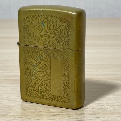 Brass zippo venetian pattern - venetian,